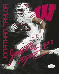 Jonathan Taylor handsigniertes 8x10 Foto JSA COA Wisconsin Badgers Colts NFL - Bild 1 von 1