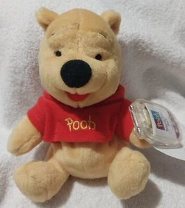 DISNEY POOH STAR BEAN WINNIE THE POOH PLUSH BEAN BAG TOY MATTEL - Picture 1 of 4