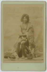 Cabinet 1900-10. Chili. Indien de la Terre de Feu. Indio. Chile. - Imagen 1 de 1