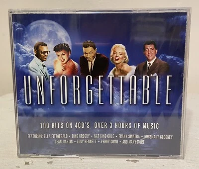 Unforgettable 4CD Set Ella Fitzgerald Frank Sinatra Dean Martin Sealed - Sealed - Image 1 of 4