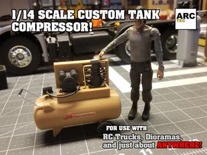 Miniature Custom Tank Compressor for Radio Control and Dioramas at 1:14 Scale - Picture 1 of 4