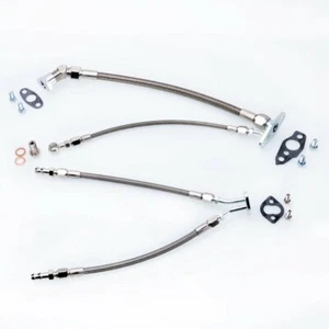 TRITDT Turbo Oil & Water Line Kit for 7MGTE w/ TOYOTA CT26 Turbocharger - Picture 1 of 4