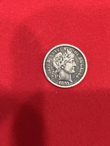 1897 SILVER BARBER DIME Cover