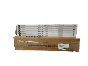 (QTY 6) Simply Filter 20x25x1 MERV 8, MPR 600, Furnace Air Filter for HVAC White - Picture 1 of 12