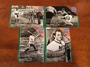 2019 TOPPS GREATEST MOMENTS PLAYERS SEASONS GREEN PARALLELS YOU PICK RUTH - Picture 1 of 5