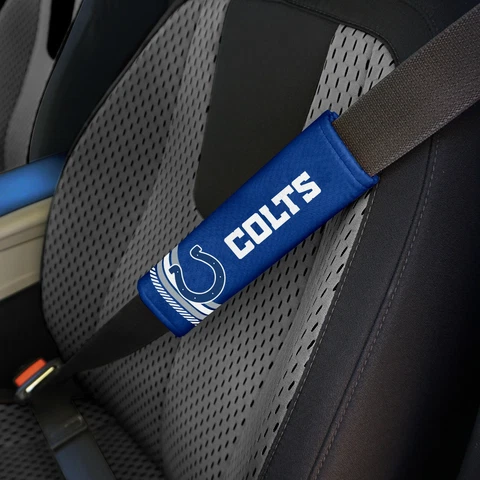 Indianapolis Colts Set of 2 Rally Design Premium Seat Belt Shoulder Pad Covers Cover