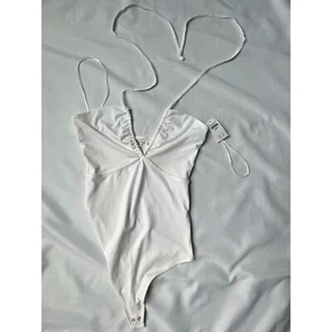 Abercrombie & Fitch Halted Top White Size Medium NWT - Picture 1 of 3