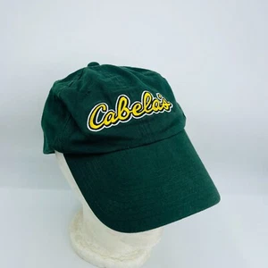 Cabela's bestickte Baseballmütze Mütze abgenutzt grün verstellbar Ausstatter Einheitsgröße - Bild 1 von 7