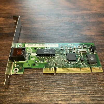 Intel PRO/100 S 10/100 PCI Network LAN NIC RJ-45 Desktop Adapter Genuine - Image 1 of 3