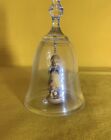 Dolfi Lead Crystal Bell With Hand Carved Figurine