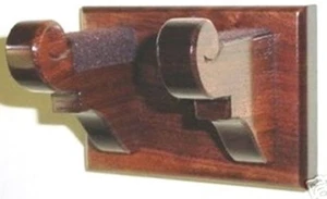 Walnut Wood Guitar Hanger Classy Wall Mount Display - Picture 1 of 1