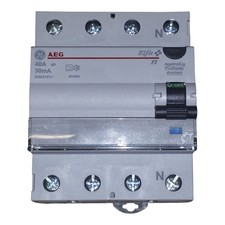 AEG FI-Schutzschalter, Fehlerstromschutzschalter 4-polig 40A/0,03A 30mA 604208