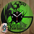LED Vinyl Clock Wolverine X Men LED Wall Decor Art Clock Original Gift 1594