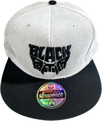 Black Panther Hat Adult One Size Fits Most Beige Snapback Cap Marvel Mens - Image 1 of 4