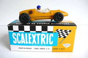 SCALEXTRIC ANCIEN 1958 COOPER C 58 BEL ÉTAT (NE FONCTIONNE PAS) BOITE REPRO - Imagen 1 de 7