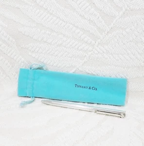 VINTAGE TIFFANY & CO. STERLING SILVER T CLIP BALLPOINT PEN 925 - Picture 1 of 18