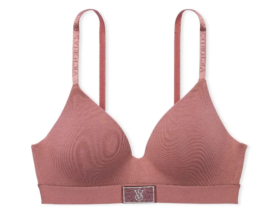Victoria Secret Shine Patch Lightly Lined Wireless Bra - Image 1 of 2