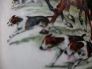 1 TAZA/TAZA DE COLECCIÓN CROWN STAFFORDSHIRE FOX HUNT-INGLATERRA: SELLO TRASERO AZUL AQUA MÁS RARO - Imagen 1 de 10