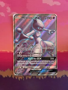 Pokemon Card Mewtwo GX 72/73 Ultra Rare Full Art Shining Legends Near Mint - Picture 1 of 2