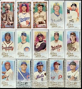 2020 & 2023 Topps Allen & Ginter Minis (21) Black Borders & A&G Backs!