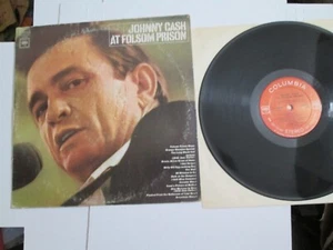 Johnny Cash At Folsom Prison LP 1968 1ST Press 2 EYE Columbia CS 9639 Vinyl VG++ - Picture 1 of 4
