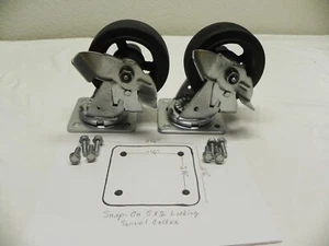 Snap-On KRSC33 Locking Swivel Casters 5'' x 2'' w/8 Mounting Bolts (2 Casters) - Bild 1 von 17