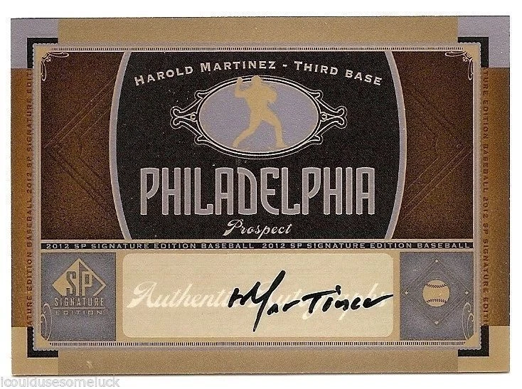 2012 SP SIGNATURE EDITION AUTOGRAPH Harold Martinez #PHI12 - Image 1 of 1