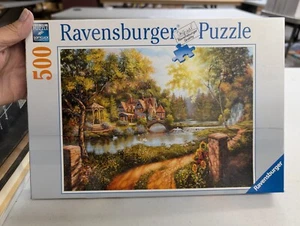 Ravensburger Puzzle 500 Teile Cottage am Fluss # 165827 G+ 240711 - Bild 1 von 3