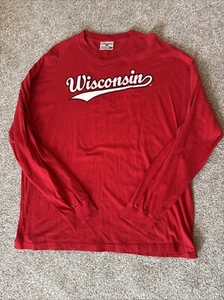 Classic University Of Wisconsin Badgers Steve & Barry’s XXL long Sleeve A9 - Picture 1 of 3