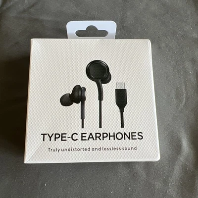Type C Headphones In Ear Wired USB C Earphones w Microphone for iPhone /Samsung - Image 1 of 4