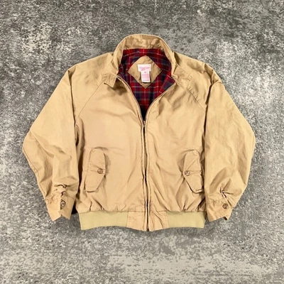 Chaqueta de Colección Sears Gab para Mujer XL Beige Forrada a Cuadros Carro Cancha Deporte Años 80 90 Foto 1 de 4