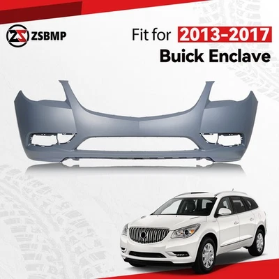 Primed Front Bumper Cover For 2013-2017 Buick Enclave W/O Sensor Holes 84055839 - Image 1 of 4