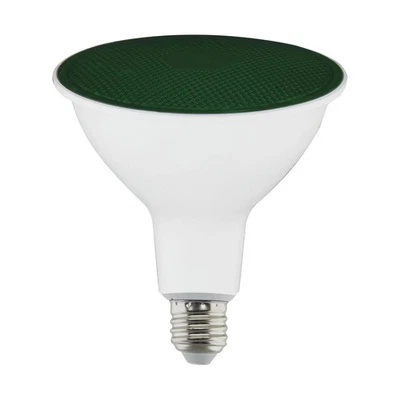 11.5 Watt PAR38 LED - Green - 90 degree Beam Angle - Medium base - 120 Volt - 12 - Image 1 of 4