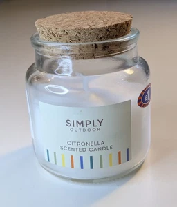 Citronella Scented Candle in Corked Jar  - New & Unused - Picture 1 of 2