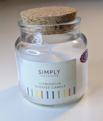 Citronella Scented Candle in Corked Jar  - New & Unused - Image 1 of 2