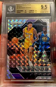 2016 Mosaic Prizm Silver Rookie Brandon Ingram  BGS 9.5 Gem Pelicans Raptors - Picture 1 of 3