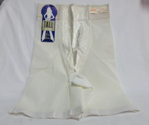 VTG Tall Girl by Body Fashions Label White Stretch Girdle Split Crotch No Size - Picture 1 of 7