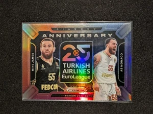 2024-25 PRIZM EUROLEAGUE Mike James 25TH ANNIVERSARY DIAMOND CASE HIT - Picture 1 of 2