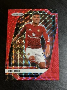 2024-25 Prizm EPL Casemiro Color Match Red Choice Prizm #127 Manchester United - Picture 1 of 2