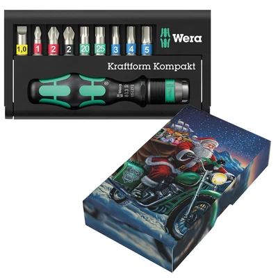 Wera Kraftform Kompakt 10 Christmas 2025 - Screwdriver Bit & Holder Set - Image 1 of 4