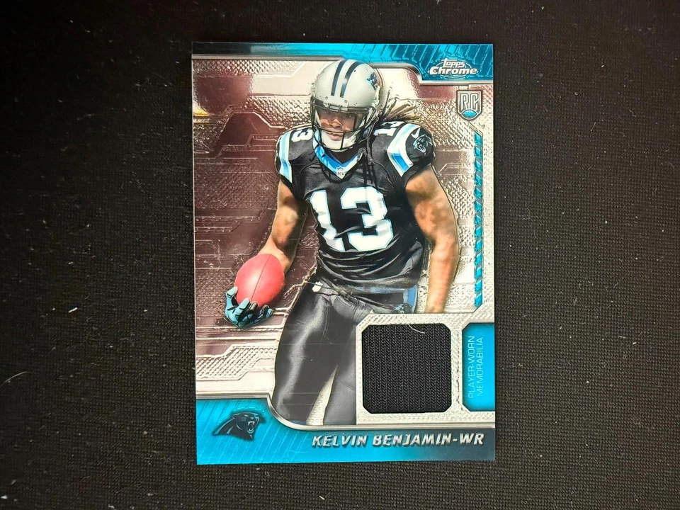 Kelvin Benjamin 2014 Topps Chrome Rookie RC Jersey Patch Carolina Panthers D44 - Image 1 of 1