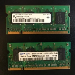 Samsung / Generic 2 X 512 mb PC2 - 5300 RAM / Memory - Picture 1 of 2