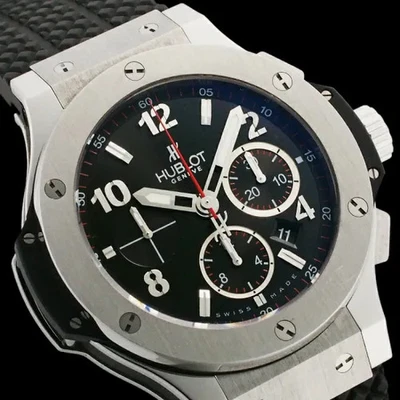 Hublot Big Bang 301.SX.130.RX 44 mm acero inoxidable esfera negra goma #SU110 Foto 1 de 4