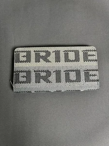 JDM Braut Geldbörse Portemonnaie grau neu ohne Etikett Rennsitz Stoff Drift-Stil schneller Versand 🚚 - Bild 1 von 3