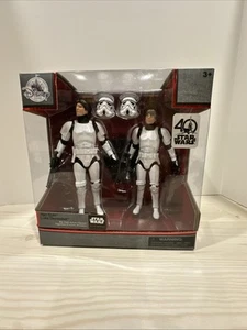 Star Wars Elite Series Han Solo Luke Skywalker Die Cast Figure Disney NEW Sealed - Picture 1 of 6