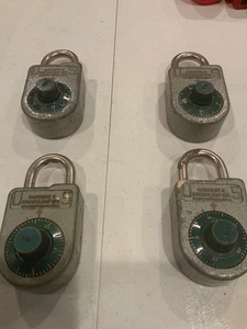 Lotto di 4 lucchetti con quadrante combinato Sargent & Greenleaf #8088 NO COMBO/CHIAVE - Foto 1 di 3