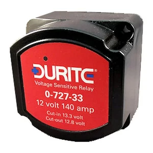 0-727-33 DURITE SPLIT CHADERELAIS 12V 140A 140 AMP SPANNUNGSEMPFINDLICH - CAMPER - Bild 1 von 1