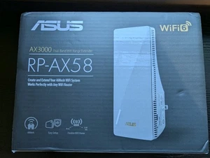 ASUS - RP-AX58 AX3000 Dual-Band Wi-Fi 6 AiMesh Range Extender - Biały - Zdjęcie 1 z 9