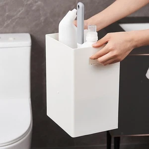 Toilet Plunger Holder Corner Shelf Toilet Storage Rack - Picture 1 of 4
