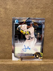 2025 Bowman Chrome Prospect Autographs #CPAJA Jose Anderson - Picture 1 of 2